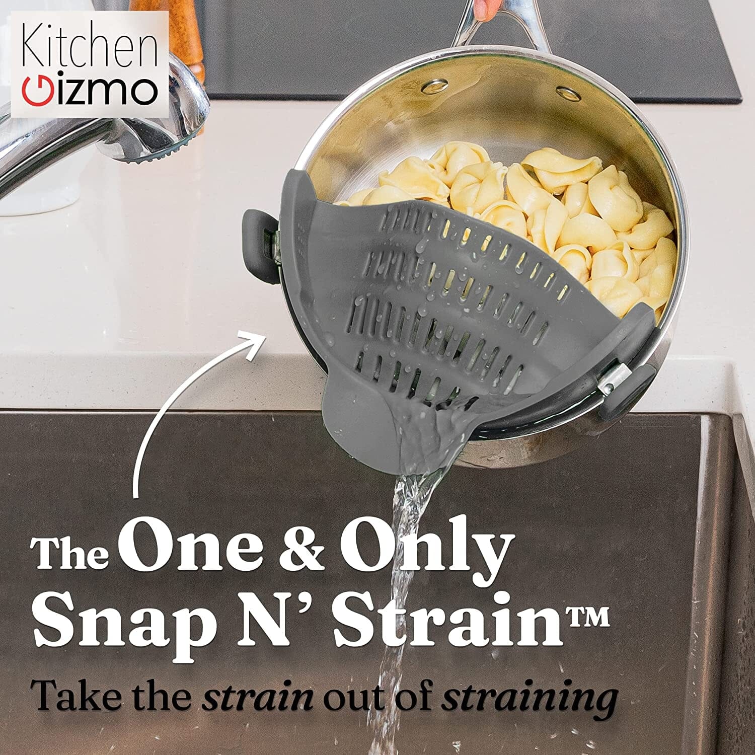 Snap N Strain Pot Strainer and Pasta Strainer - Tweety