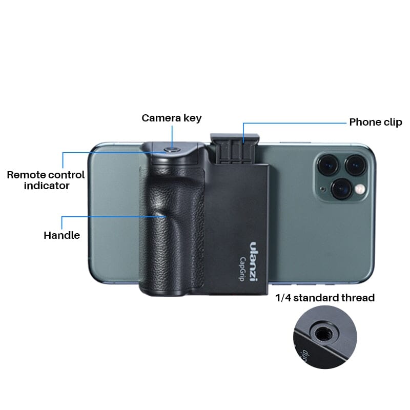 Handheld Selfie Booster Hand grip Bluetooth Remote Control Phone Shutter - Tweety